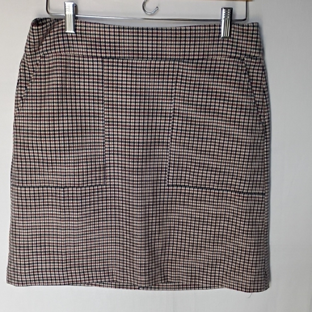 Ann Taylor Women's Classic Checkered Pencil Skirt Size 8
